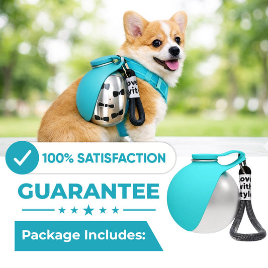 🎉 2026 Sale — Over 24,900 Sold!🐕 2‑in‑1 Portable Dog Water Bottle – Leak‑Proof ✨