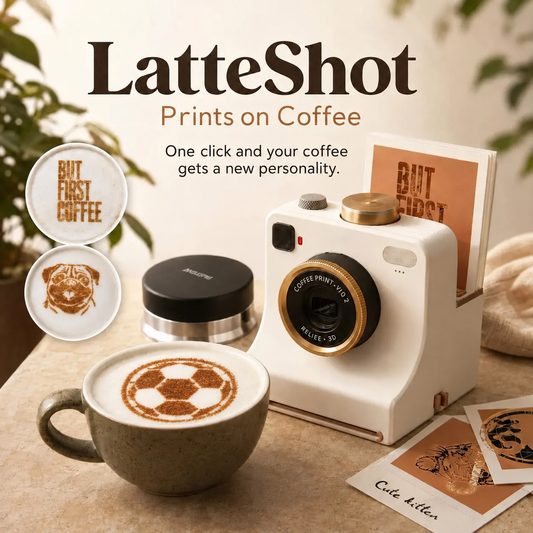 ☕ LIMITED-TIME 50% OFF! 🎁 3D Latte Art Maker – With 30 Stencils, Mechanical Press, Gift Ready ✨