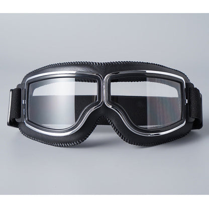 🏍️ LIMITED-TIME 50% OFF! ✨ Vintage Motorcycle Helmet Goggles – UV Protection, Fit Over Glasses, Foldable 🕶️