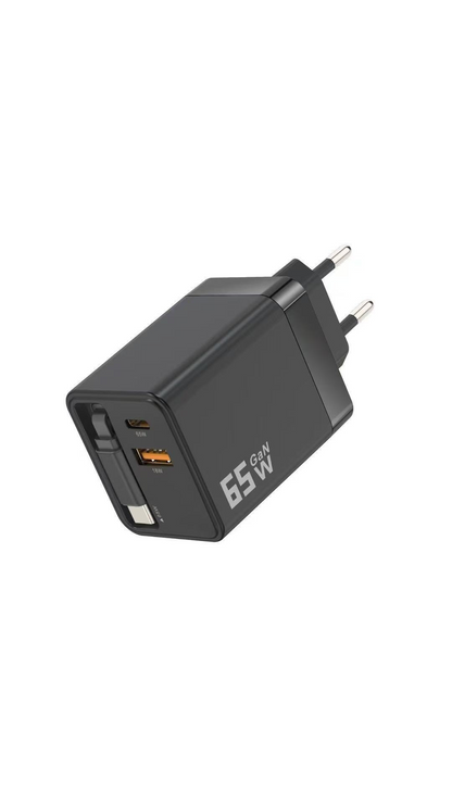 🔥 2026 Sale — Over 36200 Sold!⚡65W Charger with Retractable Type-C Cable 📲
