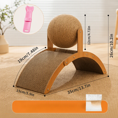 🎉 2026 Sale — Over 25100 Sold!💞 Natural Sisal Cat Scratching Ball‑Durable 🐱