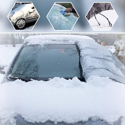 ❄️ LIMITED-TIME 50% OFF! ☀️ Windshield Anti-Snow & Anti-Frost Cover with Mirror Protection – Multi-use, Magnetic, Universal Fit 🚗