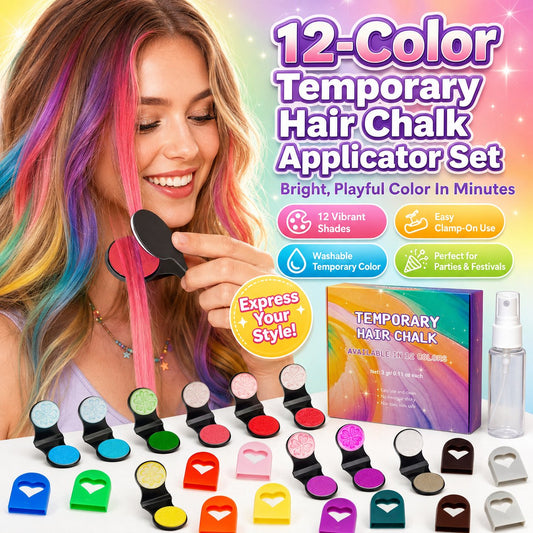 🎉 2026 Sale — Over 36,900 Sold!🌈Temporary Wash‑Out Hair Chalk ✨