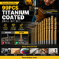 🥳2026 HOT SALE🥳💞Over 50K Sold!🛠️ 99-Piece Titanium Coated HSS Drill Bit Set | 1.5–10mm Complete Sizing ✨