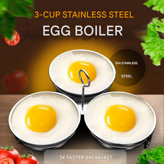🎉 2026 Sale — Over 25,900 Sold!🥚 304 Stainless Steel Single Egg Steamer Cooker Mold ✨