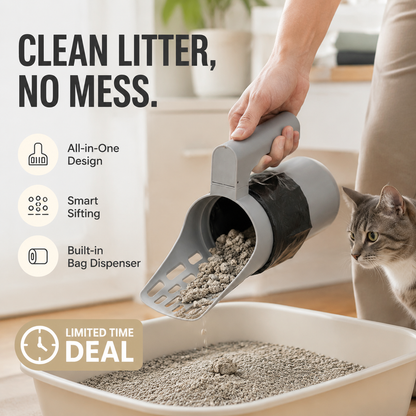 🎉 2026 Sale — Over 34,800 Sold 🧹 Self-Cleaning Litter Scoop – Cat Supply 🗑️