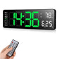🎉 2026 Sale — Over 31200 Sold! ⏰16 Inch Large Digital Wall Clock｜Auto Dimmer, Temperature Date Display & Remote Control 📢✨