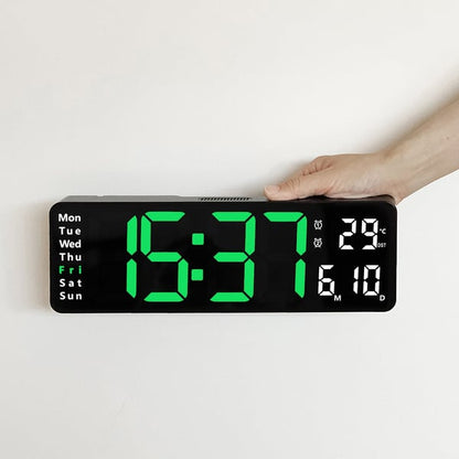 🎉 2026 Sale — Over 31200 Sold! ⏰16 Inch Large Digital Wall Clock｜Auto Dimmer, Temperature Date Display & Remote Control 📢✨
