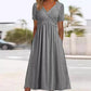 🎉 2026 Sale — Over 33,400 Sold 🏖️ Women V-Neck Short Sleeve Maxi Dress – Summer Vacation Dress 🌸