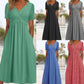 🎉 2026 Sale — Over 33,400 Sold 🏖️ Women V-Neck Short Sleeve Maxi Dress – Summer Vacation Dress 🌸