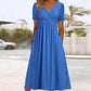 🎉 2026 Sale — Over 33,400 Sold 🏖️ Women V-Neck Short Sleeve Maxi Dress – Summer Vacation Dress 🌸