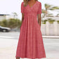 🎉 2026 Sale — Over 33,400 Sold 🏖️ Women V-Neck Short Sleeve Maxi Dress – Summer Vacation Dress 🌸