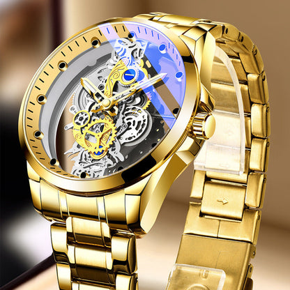 ⌚ LIMITED-TIME 50% OFF! ⚡ Double-Sided Skeleton Watch – Non-Mechanical Tourbillon, Luminous, 30M Waterproof ✨