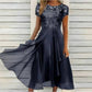 🎉 2026 Sale — Over 31,000 Sold 💞 Women Elegant Round Neck Lace Dress – Formal Casual Dress 🌸