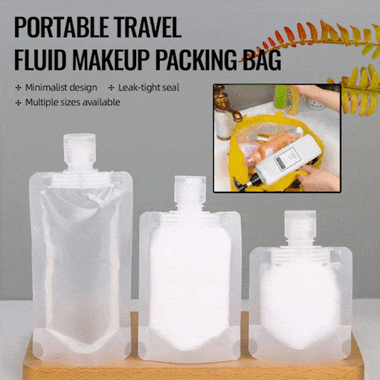 🎉 2026 Sale — Over 21,000 Sold!🌷 10Pcs Portable Travel Liquid Makeup Pouches‑Leak‑Proof Transparent Bags ✨