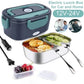 🎉 2026 Flash Sale — Over 39000 Sold! 🍱 2-in-1 Portable Electric Heating Lunch Box｜12V Car & 230V Home Dual Use,1.5L Stainless Steel,60W Fast Heating 🔌✨