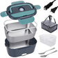 🎉 2026 Flash Sale — Over 39000 Sold! 🍱 2-in-1 Portable Electric Heating Lunch Box｜12V Car & 230V Home Dual Use,1.5L Stainless Steel,60W Fast Heating 🔌✨