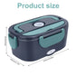 🎉 2026 Flash Sale — Over 39000 Sold! 🍱 2-in-1 Portable Electric Heating Lunch Box｜12V Car & 230V Home Dual Use,1.5L Stainless Steel,60W Fast Heating 🔌✨