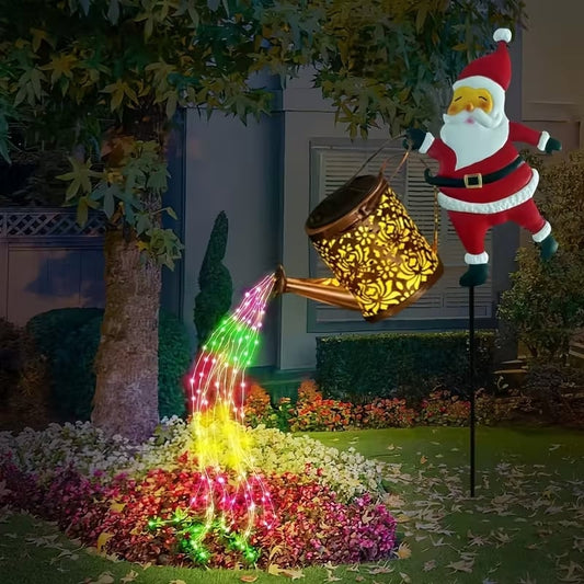 🎉 2026 Sale — Over 26,000 Sold!🎅 Solar Christmas Santa Decor Lights‑5 Styles Weather‑Resistant Garden Lamps 🎁