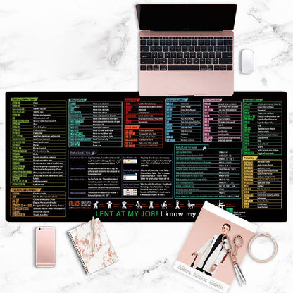 🎉 2026 Sale — Over 23,100 Sold!🖥️ Anti-Slip Shortcut Desk Pad – Stain Resistant Mouse Mat ✨