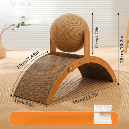 🎉 2026 Sale — Over 25100 Sold!💞 Natural Sisal Cat Scratching Ball‑Durable 🐱