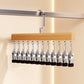 🎉 2026 Sale — Over 28,700 Sold! 👕 360° Swivel Solid Wood Multi-Hook Hanger | Anti-Slip Closet Storage Organizer ✨