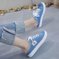 🎉 2026 Sale — Over 25,300 Sold! ⏳ Women’s Denim Mule Sneakers｜Slip-On Backless Casual Shoes 👟✨