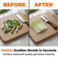 🥒 2026 Sale — Over 24,900 Sold!✨ 3‑in‑1 Scallion Shredder Peeler Tool 🍴