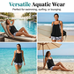 🎉 2026 Sale — Over 32,300 Sold 💨 Plus Size Friendly Tankini & Boyshort Swim Set – Quick Dry Beach Swimwear 🏊‍♀️