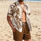 🎉 2026 Sale — Over 44,000 Sold!🌴 Men's Hawaiian Shirt & Shorts 2-Piece Set – Vacation Outfit 👕