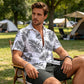 🎉 2026 Sale — Over 44,000 Sold!🌴 Men's Hawaiian Shirt & Shorts 2-Piece Set – Vacation Outfit 👕
