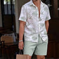 🎉 2026 Sale — Over 44,000 Sold!🌴 Men's Hawaiian Shirt & Shorts 2-Piece Set – Vacation Outfit 👕