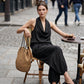 🎉 2026 Sale — Over 32,700 Sold 🍷 Sleeveless Cowl Neck Jumpsuit – Elegant Outfit ✨