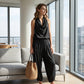 🎉 2026 Sale — Over 32,700 Sold 🍷 Sleeveless Cowl Neck Jumpsuit – Elegant Outfit ✨