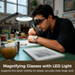 🎉 2026 Sale — Over 24800 Sold!💞 Precision LED Magnifier Glasses‑Hands‑free 🔍