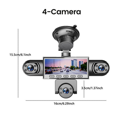 🎉 2026 Sale — Over 36,000 Sold! 🚗 5-Camera Panoramic Dash Cam – Full View No Blind Spots 🛡️✨