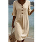 🎉 2026 Sale — Over 31,600 Sold 🔥 Women Solid Ruffle Sleeve V-Neck Midi Dress – Summer Casual Dress 🌸