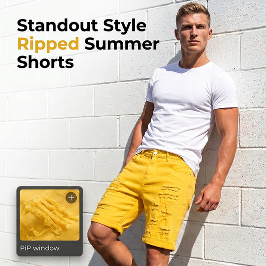 🎉 2026 Sale — Over 24,000 Sold 🩳 Men's Ripped Casual Shorts – Summer Streetwear 🌞
