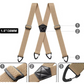 🎉 2026 Sale — Over 28900 Sold! 👔Men’s X-Back Hook Clip Suspenders｜Adjustable Wide Elastic Work Trousers Braces ✨