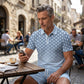 👕 LIMITED-TIME 50% OFF! ✨ Men's Geometric Print Collared Top & Shorts Set – Modern Pattern, Breathable, Coordinated Look 🔷