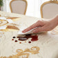 🎉 2026 Sale — Over 58,000 Sold!🌹Luxury Gold Rose Embossed Waterproof Tablecloth｜Stain Resistant Elegant Home Textile ✨