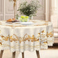 🎉 2026 Sale — Over 58,000 Sold!🌹Luxury Gold Rose Embossed Waterproof Tablecloth｜Stain Resistant Elegant Home Textile ✨