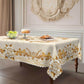🎉 2026 Sale — Over 58,000 Sold!🌹Luxury Gold Rose Embossed Waterproof Tablecloth｜Stain Resistant Elegant Home Textile ✨