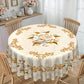 🎉 2026 Sale — Over 58,000 Sold!🌹Luxury Gold Rose Embossed Waterproof Tablecloth｜Stain Resistant Elegant Home Textile ✨