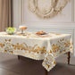 🎉 2026 Sale — Over 58,000 Sold!🌹Luxury Gold Rose Embossed Waterproof Tablecloth｜Stain Resistant Elegant Home Textile ✨
