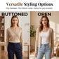 🎉 2026 Sale — Over 72,000 Sold ✨ Women Lightweight Cropped Button Cardigan – All Season Layering Top ☁️
