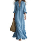 🎉 2026 Sale — Over 32,700 Sold 🌸 Women Ruffle V-Neck Tiered Maxi Dress – Summer Long Dress ⏰
