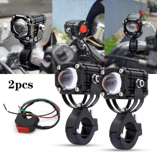 🎉 2026 Sale — Over 20,000 Sold! 🏍️Universal Motorcycle LED Auxiliary Spotlights｜Dual Beam IP Waterproof Driving Lights ✨