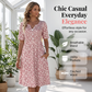 🎉 2026 Sale — Over 36,500 Sold 🌸 Women's V-Neck Floral Pocket Dress – Casual Outfit 🔥