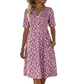 🎉 2026 Sale — Over 36,500 Sold 🌸 Women's V-Neck Floral Pocket Dress – Casual Outfit 🔥